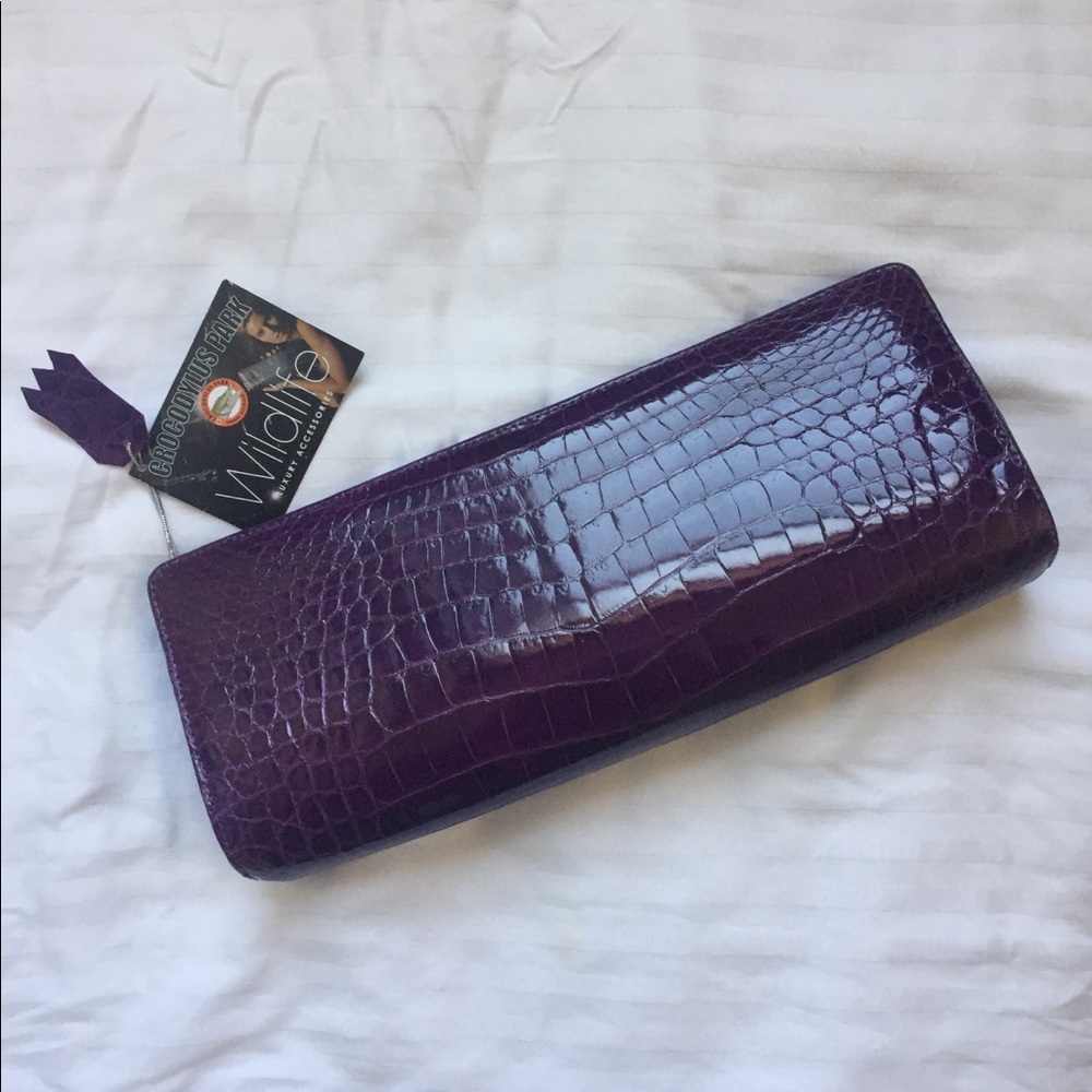 Authentic Aussie crocodile clutch - Brand New!